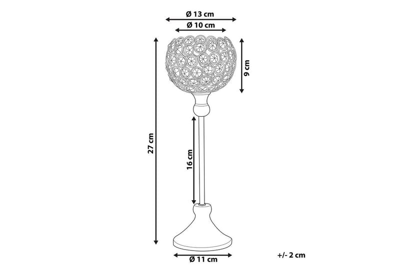 Ljusstake Beliani Esternay Silver - Innredning - Lys & dufter - Lysestaker og lykter - Kandelaber & lysestake bord