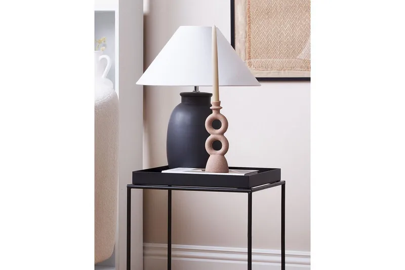 Ljusstake Beliani Naousa Beige - Innredning - Lys & dufter - Lysestaker og lykter - Kandelaber & lysestake bord