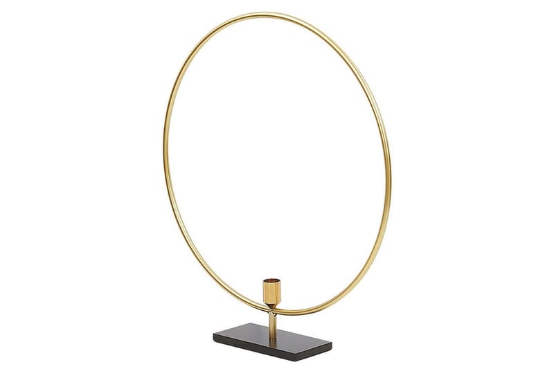 Ljusstake Beliani Seram GOLD||Black - Innredning - Lys & dufter - Lysestaker og lykter - Kandelaber & lysestake bord