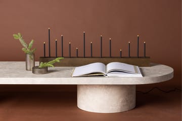Lysestake og kandelaber til bord Venture Home Kungsberget lysestake Walnut - Innredning - Lys & dufter - Lysestaker og lykter - Kandelaber & lysestake bord