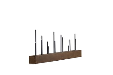 Lysestake og kandelaber til bord Venture Home Kungsberget lysestake Walnut - Innredning - Lys & dufter - Lysestaker og lykter - Kandelaber & lysestake bord