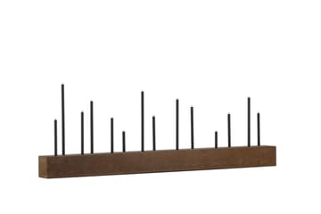 Lysestake og kandelaber til bord Venture Home Kungsberget lysestake Walnut - Innredning - Lys & dufter - Lysestaker og lykter - Kandelaber & lysestake bord
