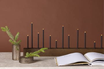 Lysestake og kandelaber til bord Venture Home Kungsberget lysestake Walnut - Innredning - Lys & dufter - Lysestaker og lykter - Kandelaber & lysestake bord