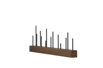 Lysestake og kandelaber til bord Venture Home Kungsberget lysestake Walnut - Innredning - Lys & dufter - Lysestaker og lykter - Kandelaber & lysestake bord