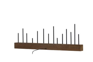 Lysestake og kandelaber til bord Venture Home Kungsberget lysestake Walnut - Innredning - Lys & dufter - Lysestaker og lykter - Kandelaber & lysestake bord