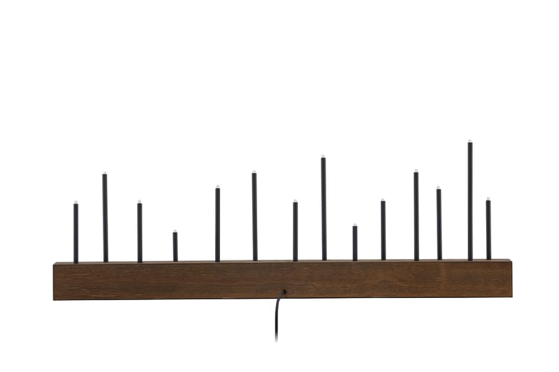 Lysestake og kandelaber til bord Venture Home Kungsberget lysestake Walnut - Innredning - Lys & dufter - Lysestaker og lykter - Kandelaber & lysestake bord