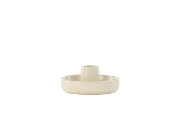 Otis Lysestake 11x5 cm - Beige - Innredning - Lys & dufter - Lysestaker og lykter - Kandelaber & lysestake bord