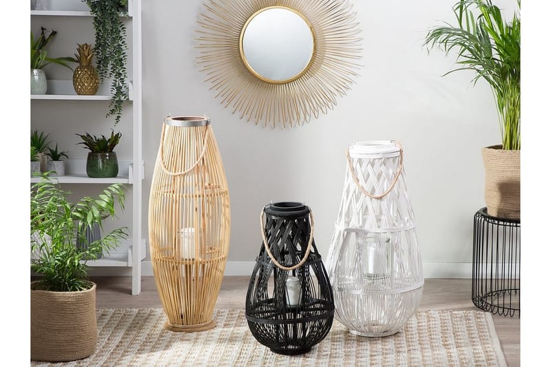 Tahiti Lykt 32 cm - Tre / Natur - Innredning - Lys & dufter - Lysestaker og lykter