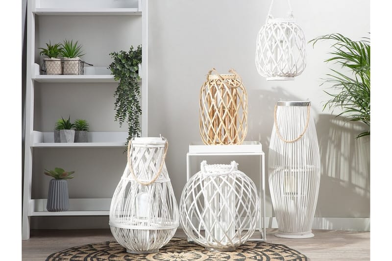 Tonga Lykt 39 cm - Hvit - Innredning - Lys & dufter - Lysestaker og lykter