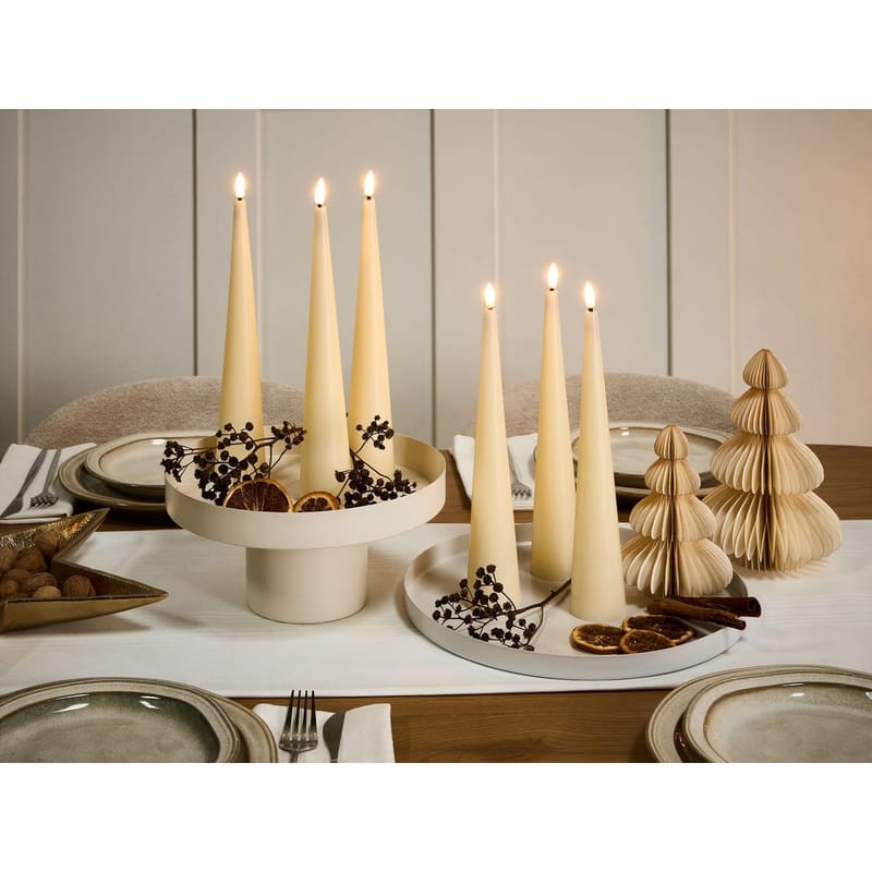 LED-lys Aurum Sett med 6 - Hvit - Innredning - Lys & dufter - Stearinlys - Kronelys & antikklys