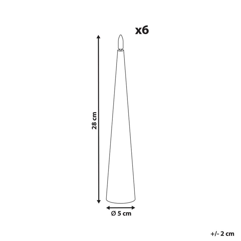 LED-lys Aurum Sett med 6 - Rød - Innredning - Julepynt & helgedekorasjon - Julepynt & juledekorasjon - Lys jul