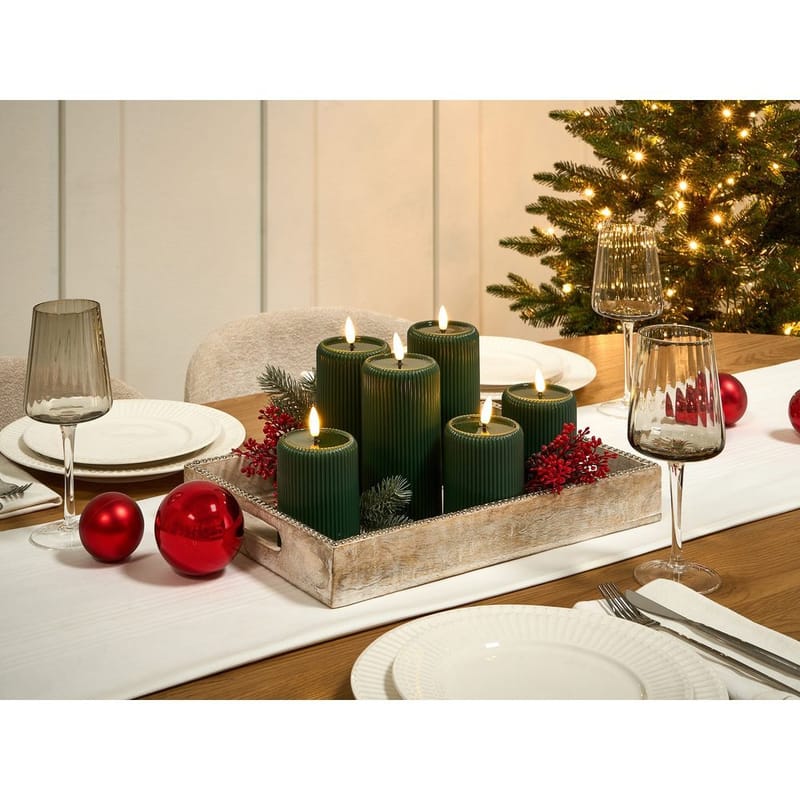 LED-lys Noisette Set med 6 - Grønn - Innredning - Julepynt & helgedekorasjon - Julepynt & juledekorasjon - Lys jul