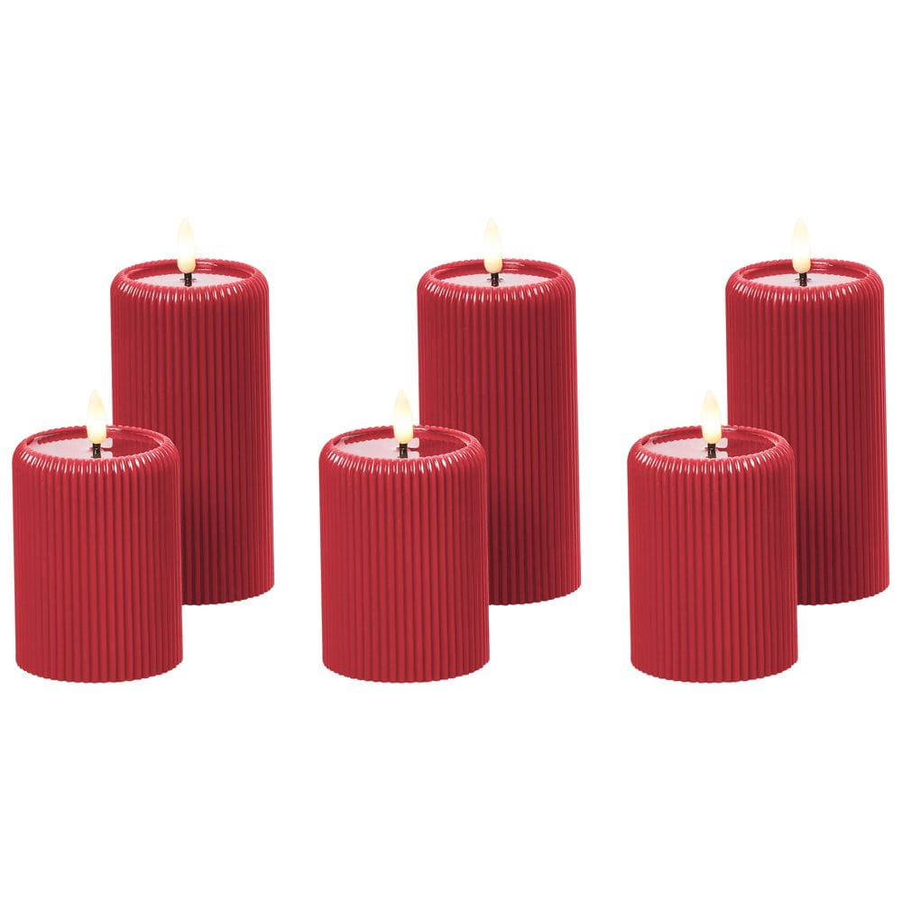 LED-lys Noisette Set med 6 - Rød