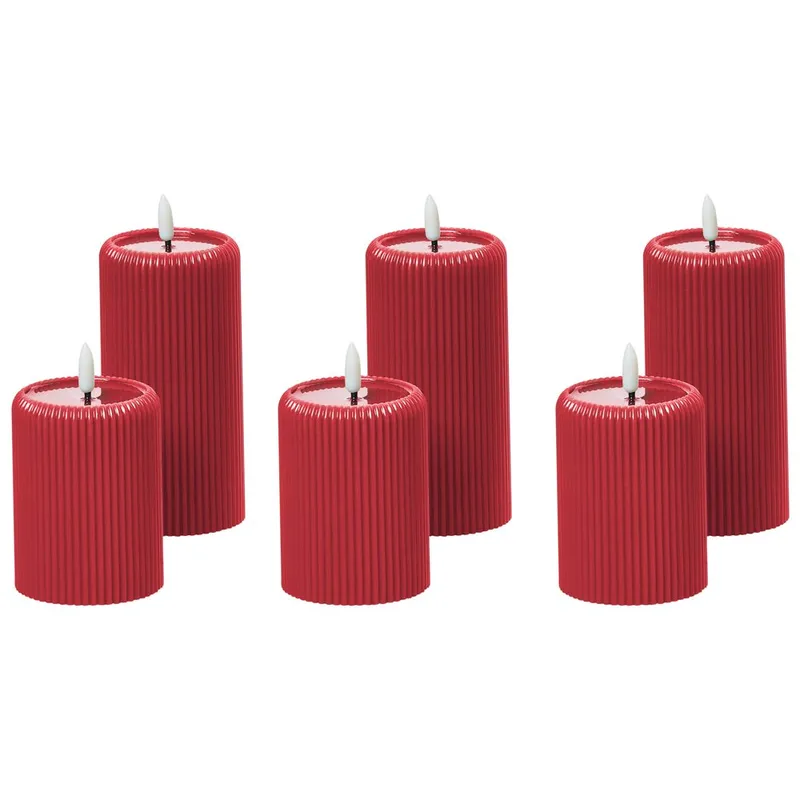 LED-lys Noisette Set med 6 - Rød - Innredning - Julepynt & helgedekorasjon - Julepynt & juledekorasjon - Lys jul