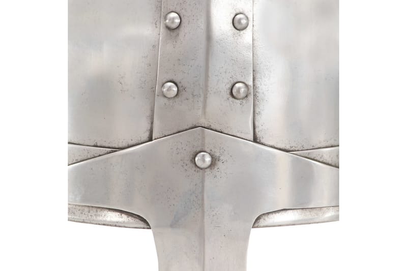 Middelaldersk ridderhjelm antikk replika LARP sølv stål - Dekorasjon