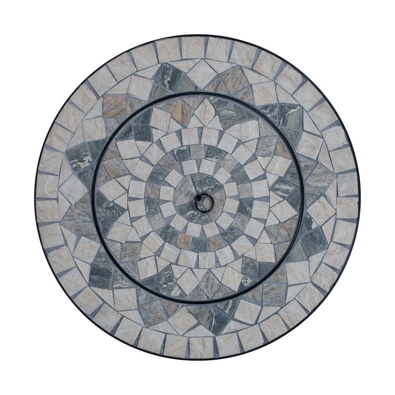 Ildsted HOME4YOU Mosaic 60x60x45 cm Beige - Beige - Innredning - Peis - Utepeis & ildsted