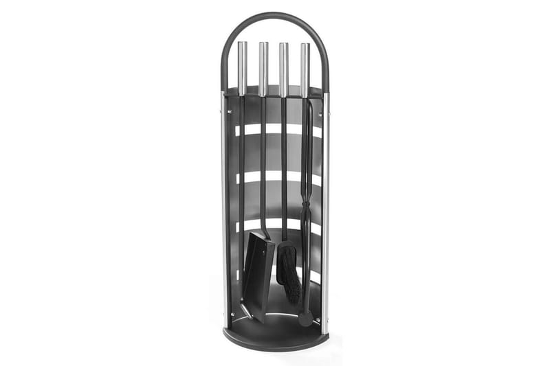 Ildstedssett Mustang Rustfritt St�ål 4 Deler, Svart||Sølv