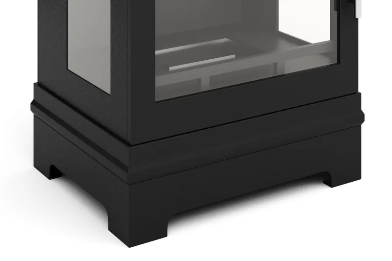 Corbo Liten Frittstående Rektangulær Etanolpeis 59x35x45 cm i Stål og Glass - Svart - Innredning - Peis - Peis uten pipe - Biopeis