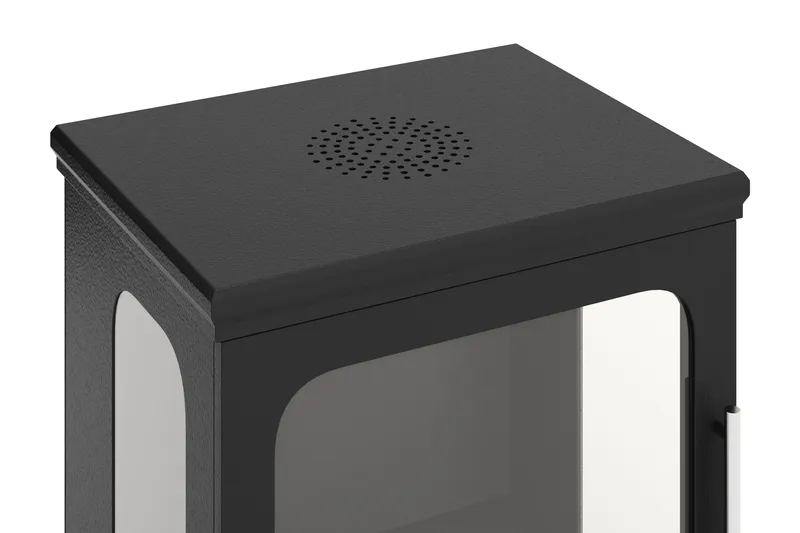 Corbo Liten Frittstående Rektangulær Etanolpeis 59x35x45 cm i Stål og Glass - Svart - Innredning - Peis - Peis uten pipe - Biopeis