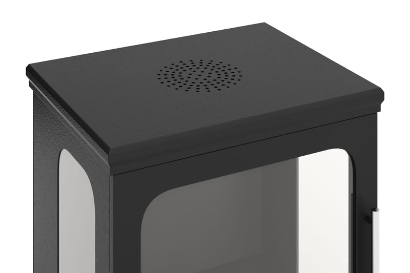 Corbo Liten Frittstående Rektangulær Etanolpeis 59x35x45 cm i Stål og Glass - Svart - Innredning - Peis - Peis uten pipe - Biopeis