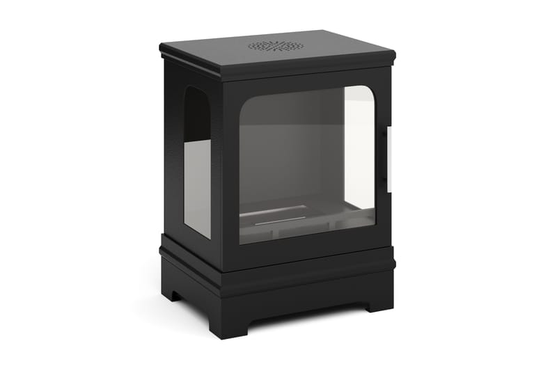 Corbo Liten Frittstående Rektangulær Etanolpeis 59x35x45 cm i Stål og Glass - Svart - Innredning - Peis - Peis uten pipe - Biopeis