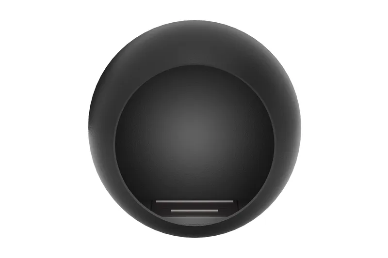 Corbo Liten Vegghengt Rund Etanolkamin 60x23x60 cm i Stål - Svart - Innredning - Peis - Peis uten pipe - Biopeis