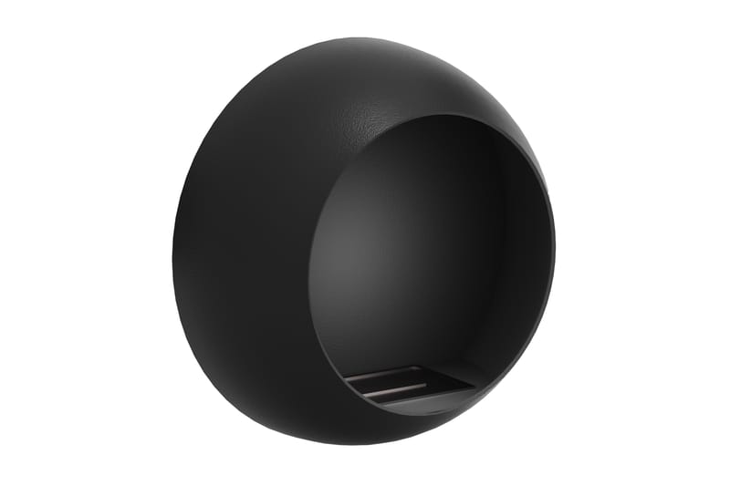 Corbo Liten Vegghengt Rund Etanolkamin 60x23x60 cm i Stål - Svart - Innredning - Peis - Peis uten pipe - Biopeis