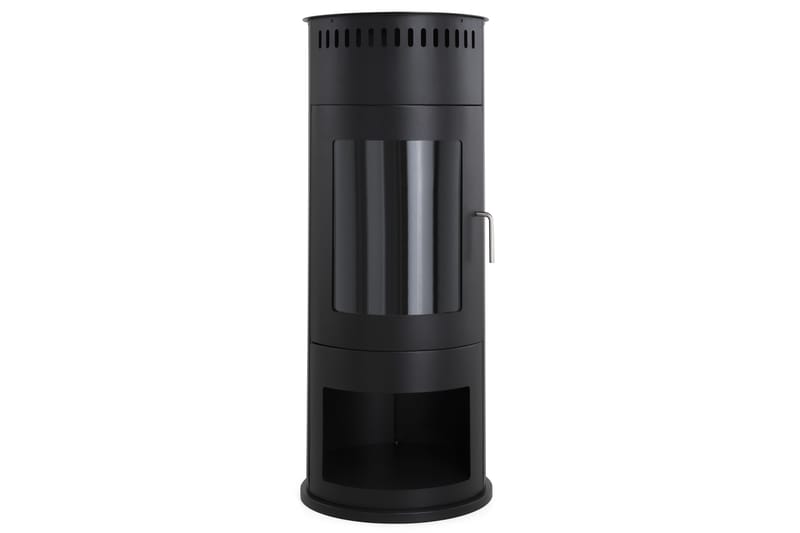 Corbo Frittstående Rund Etanolpeis 112x45x45 cm i glass og rustfritt stål - Svart - Innredning - Peis - Peis uten pipe - Biopeis