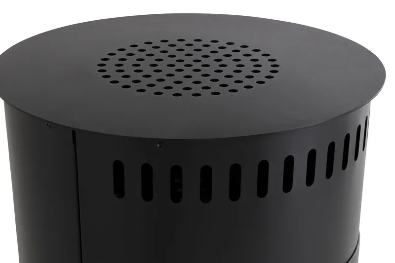 Corbo Frittstående Rund Etanolpeis 112x45x45 cm i glass og rustfritt stål - Svart - Innredning - Peis - Peis uten pipe - Biopeis