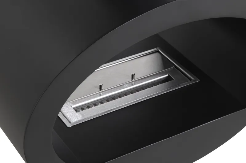 Mauro Vegghengt Etanolkamin 190x60x40 cm i Stål - Svart - Innredning - Peis - Peis uten pipe - Biopeis