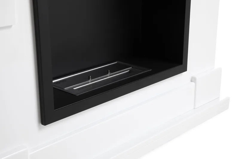 Route Peis Bioetanol Frittstående MDF - Hvit/Svart/Rustfritt Stål - Innredning - Peis - Peis uten pipe - Biopeis