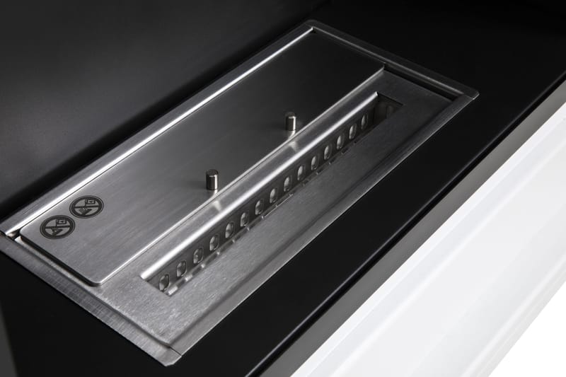 Route Peis Bioetanol Frittstående MDF - Hvit/Svart/Rustfritt Stål - Innredning - Peis - Peis uten pipe - Biopeis