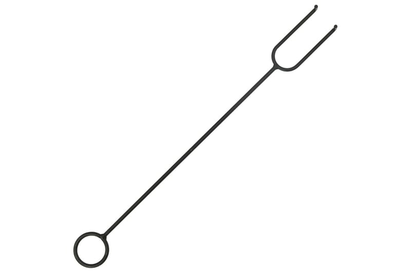 Rustikt bålfat med ildrake 62x54x56 cm XXL stål - Svart - Innredning - Peis - Ovnvarme - Peisovner
