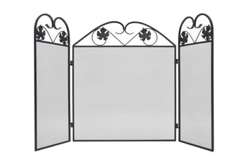 Gnistfanger 3-panels jern svart - Innredning - Peis - Tillbehør peiser