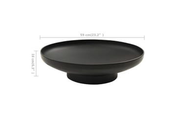 Bålfat 59 cm stål - Svart - Innredning - Peis - Utepeis & ildsted