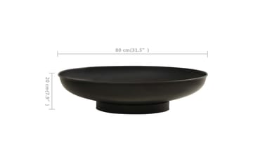 Bålfat 80 cm stål - Svart - Innredning - Peis - Utepeis & ildsted