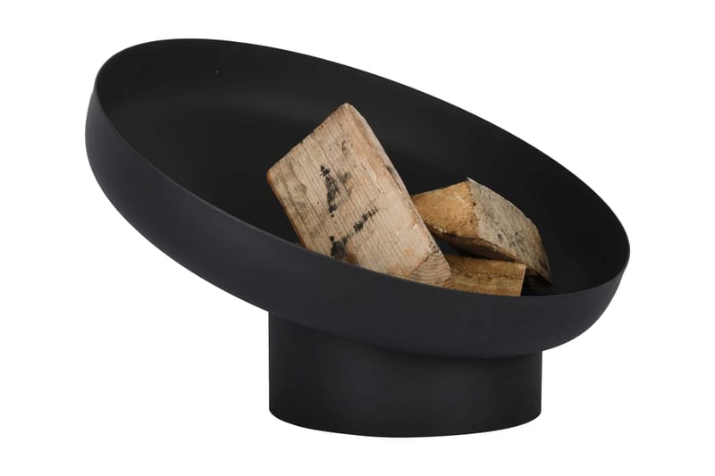Esschert Design Bålfat skrått svart stål FF402 - Innredning - Peis - Utepeis & ildsted