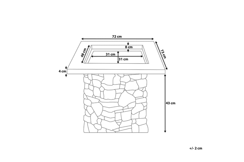Kelud Bålpanne 73 / 72 / 47 cm - Grå - Innredning - Peis - Utepeis & ildsted