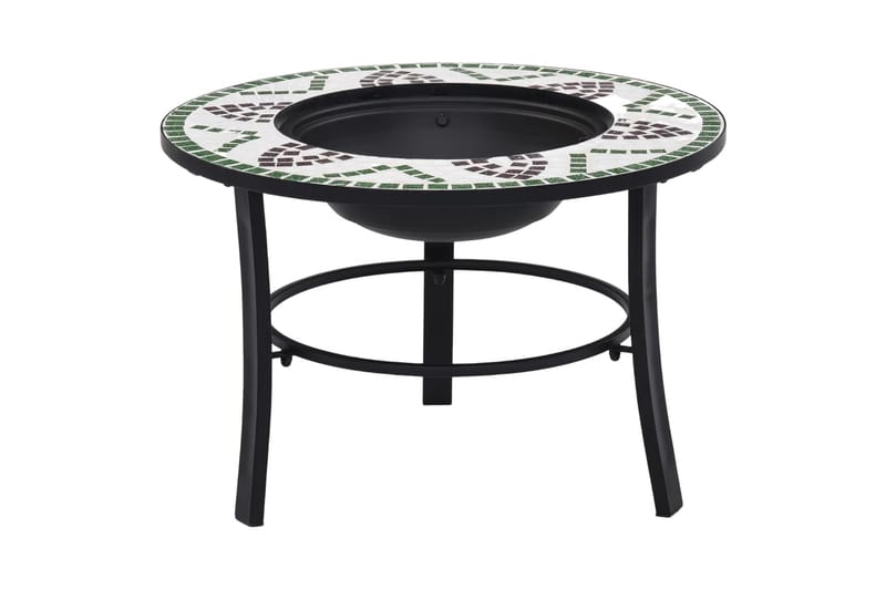 Mosaikkbålfat grønn 68 cm keramikk - grønn - Innredning - Peis - Utepeis & ildsted