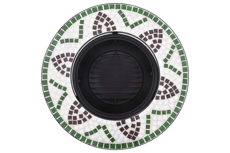 Mosaikkbålfat grønn 68 cm keramikk - grønn - Utepeis & ildsted