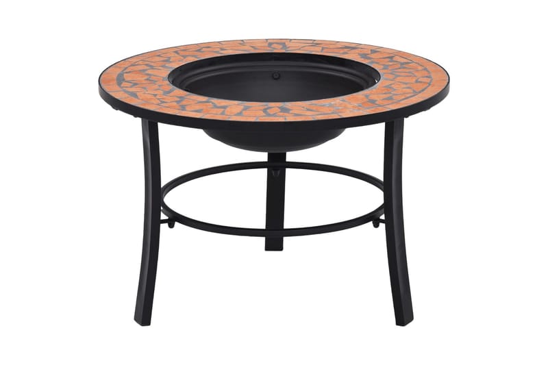 Mosaikkbålfat terrakotta 68 cm keramikk - Brun - Innredning - Peis - Utepeis & ildsted