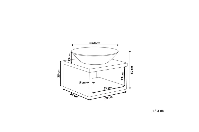 Ramoncito Ildsted 60 cm - Stål/Svart - Innredning - Peis - Utepeis & ildsted