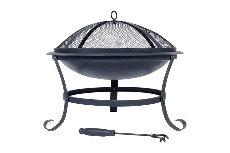 RedFire Bålfat Atlanta svart stål 51 cm 85014 - Innredning - Peis - Utepeis & ildsted