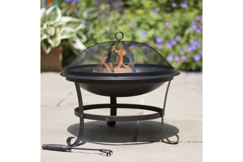 RedFire Bålfat Atlanta svart stål 51 cm 85014 - Innredning - Peis - Utepeis & ildsted