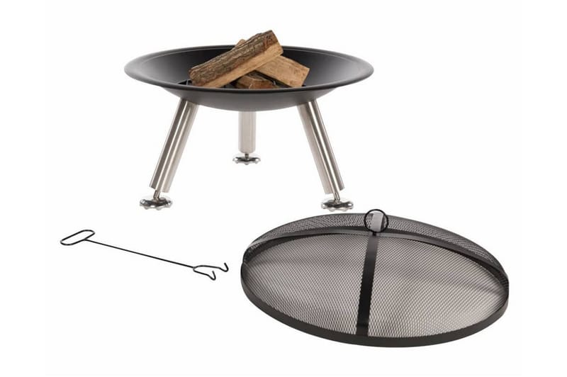 RedFire Bålfat Chicago svart stål 75 cm 85013 - Innredning - Peis - Utepeis & ildsted