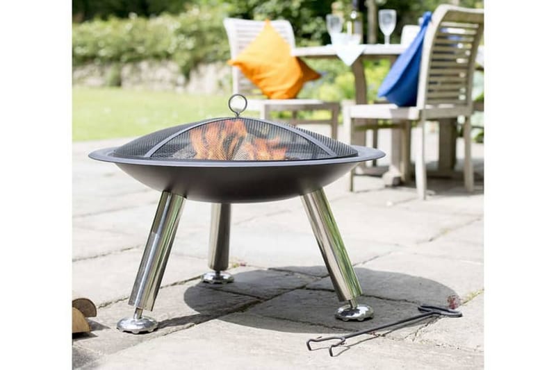 RedFire Bålfat Chicago svart stål 75 cm 85013 - Innredning - Peis - Utepeis & ildsted