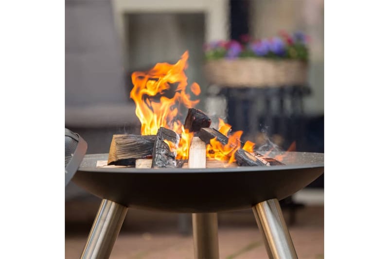 RedFire Bålfat Chicago svart stål 75 cm 85013 - Innredning - Peis - Utepeis & ildsted