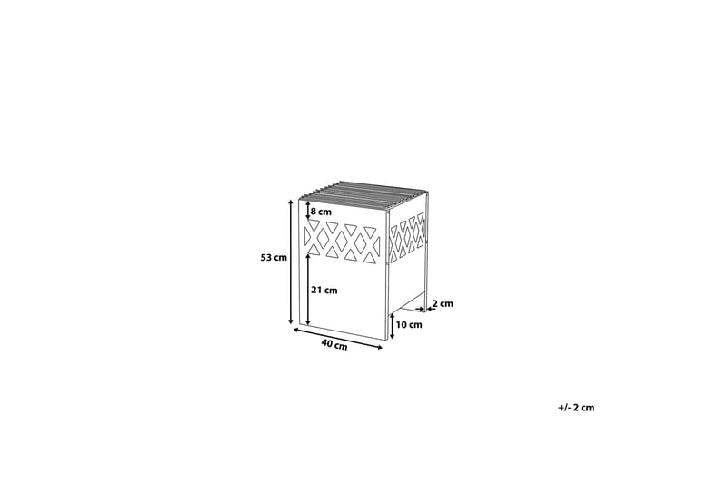 Shiga Utepeis 40 / 40 / 53 cm - Svart - Innredning - Peis - Utepeis & ildsted