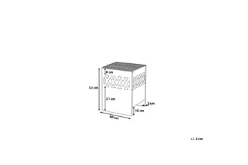 Shiga Utepeis 40 / 40 / 53 cm - Svart - Innredning - Peis - Utepeis & ildsted