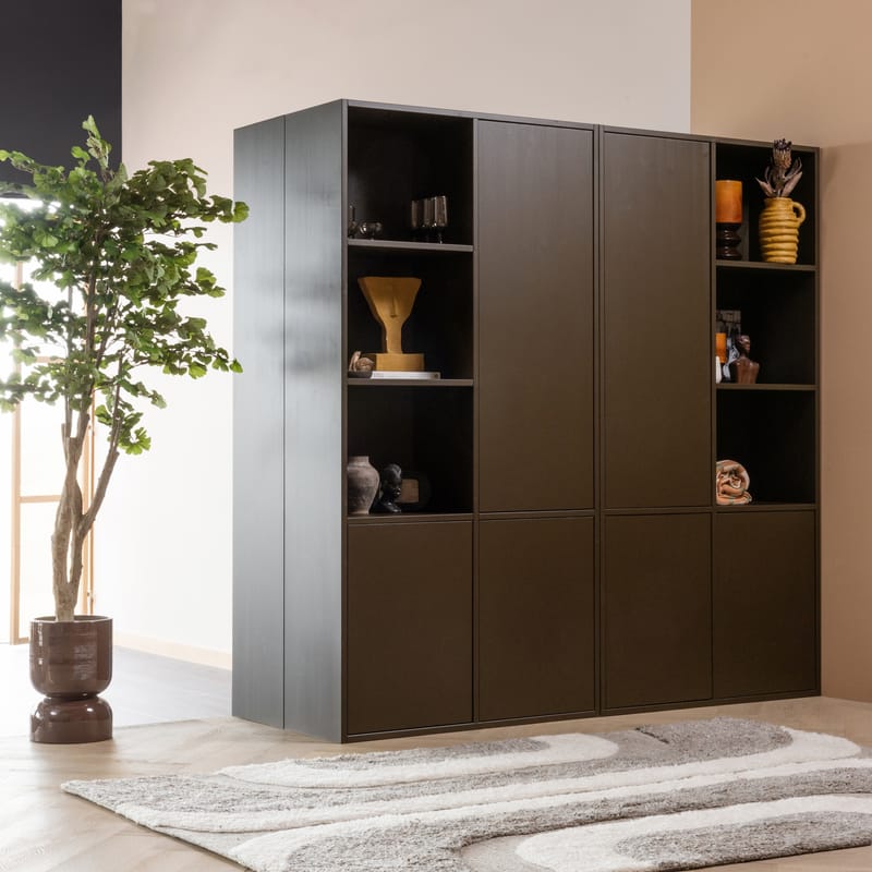 Plantestativ/Krukke Toval 28 cm, Lilla/Brun